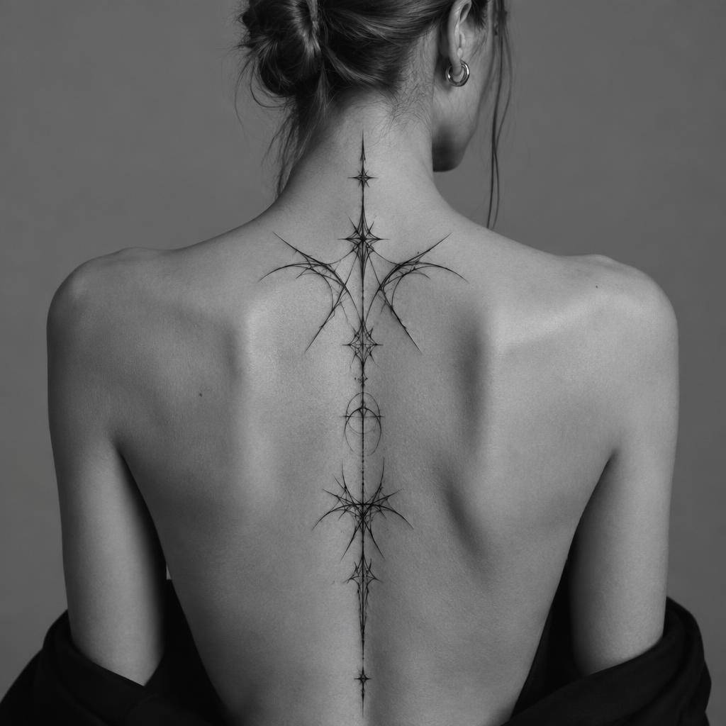 Cyber Sigil semi-permanent tattoo shown on skin